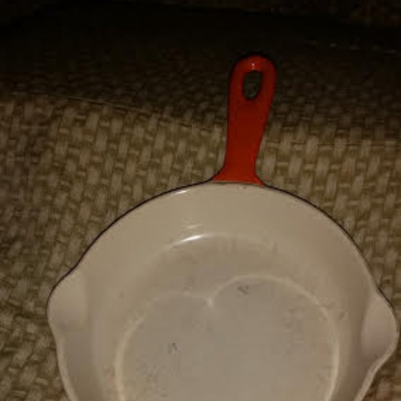 Cast iron coated orange 6 1/2 \